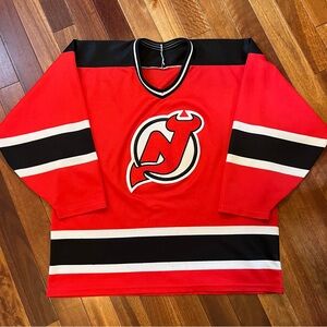 Vintage 90s New Jersey Devils CCM Maska NHL Hockey Jersey Men’s XL